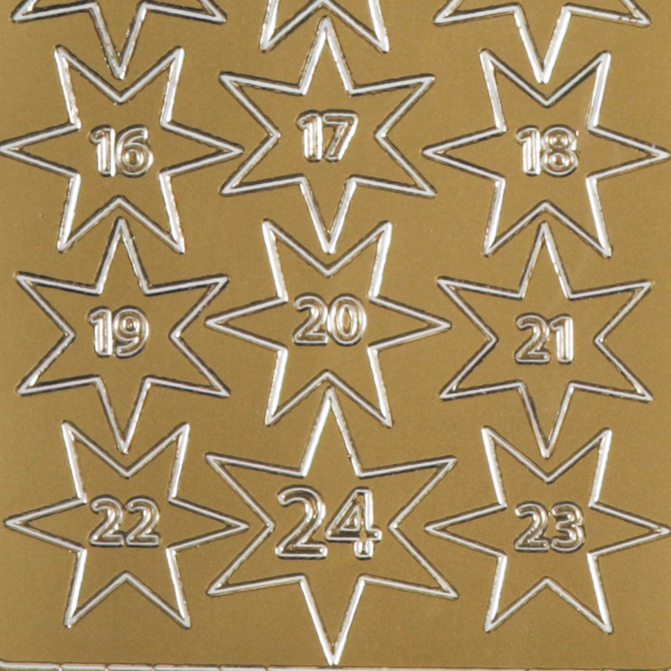 DIY Adventskalender Zahlen 1-24 Zum Aufkleben – Goldene Sticker Für Selbstgemachte Weihnachtskalender & Geschenke