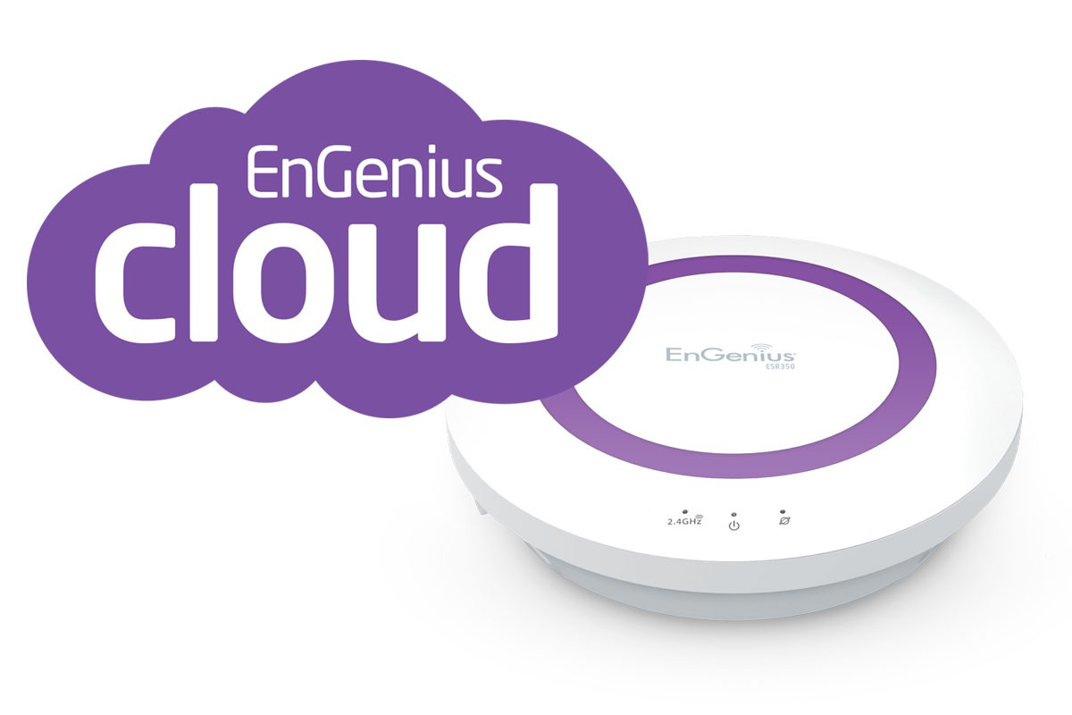 EnGenius ESR350 Wireless N300 2,4GHz 300Mbps Cloud Router, 4 Port Gigabit Ethernet Switch, USB 2.0 & EnShare EnGenius ESR350 Wireless N300 2,4GHz 300Mbps Cloud Router, 4 Port Gigabit Ethernet Switch, USB 2.0 & EnShare