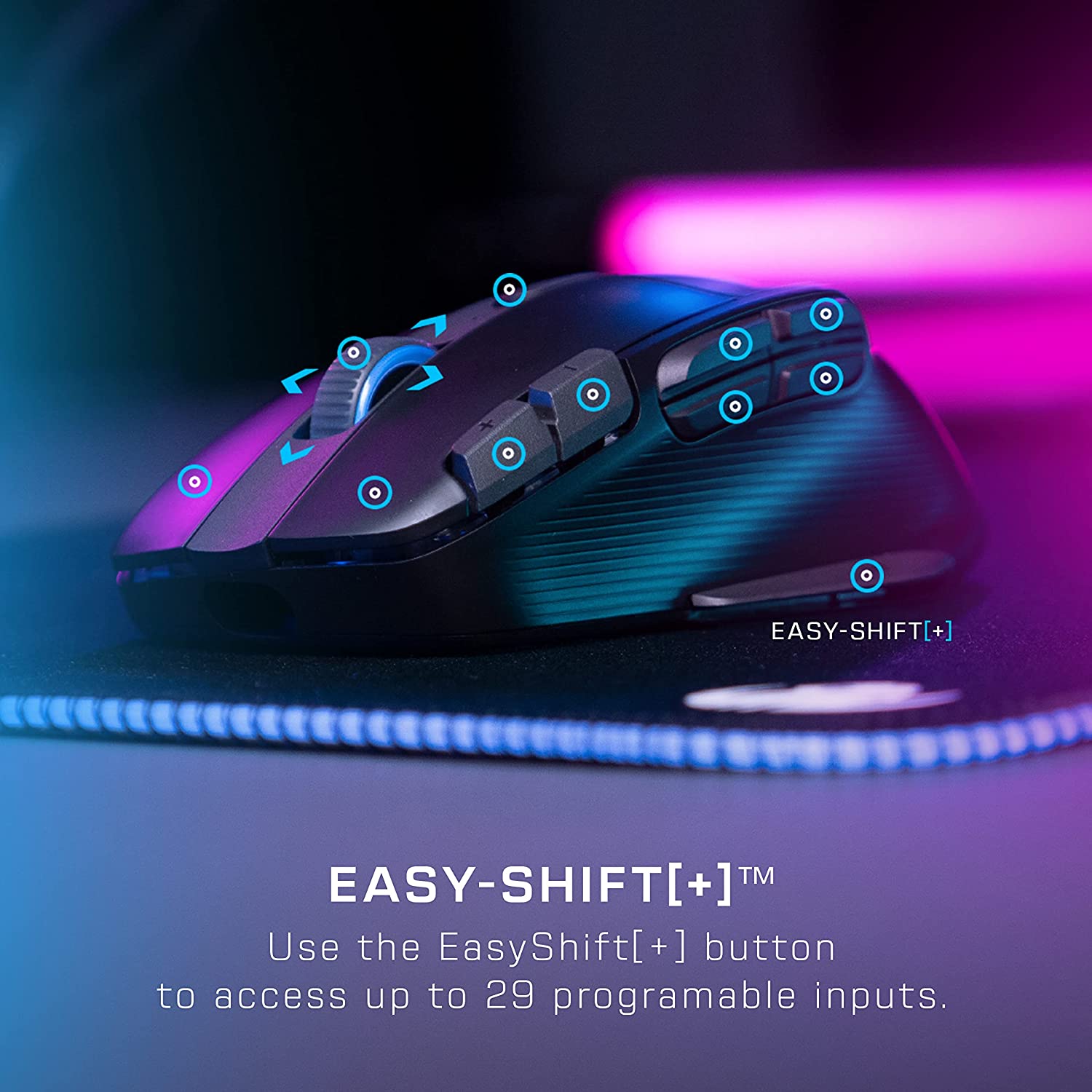 Roccat Kone XP Air Gaming-Maus kabellos rechtshändig Bluetooth 