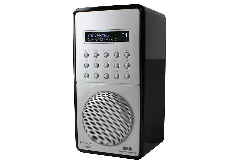 Soundmaster DAB100 tragbares DABRadio mit Akku und Netzbetrieb schwarz eBay
