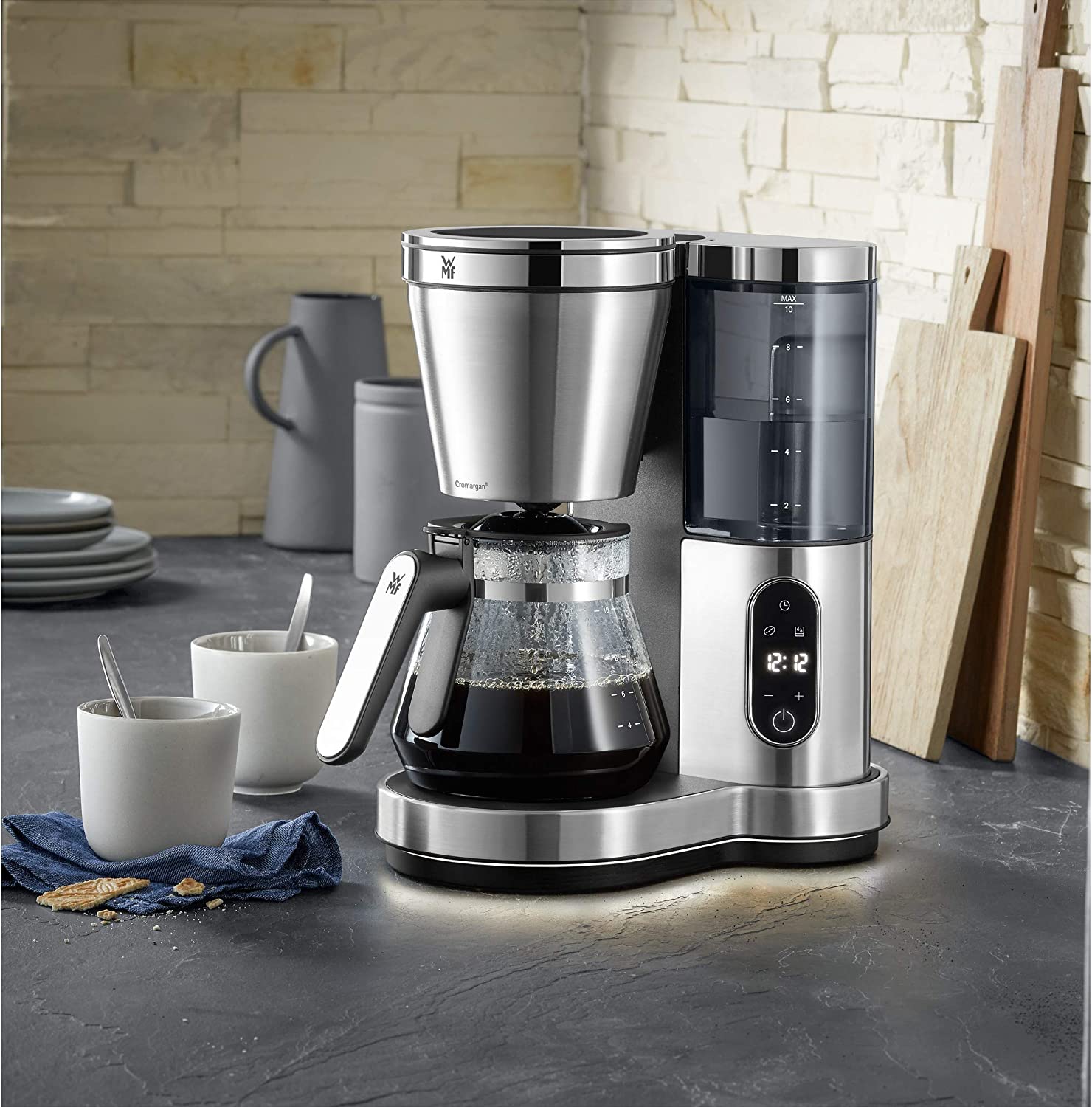 WMF Lumero Kaffeemaschine mit Glaskanne 10 Tassen Timerfunktion 1000 W ...