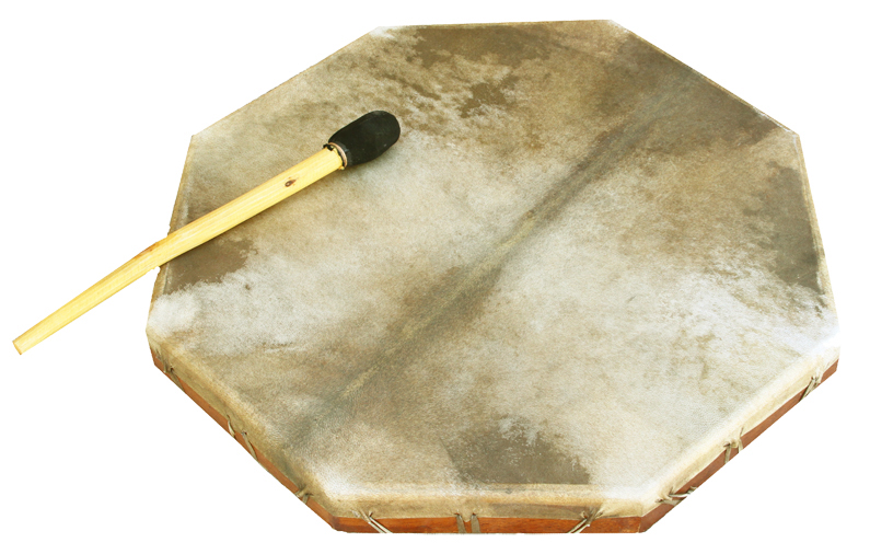 Schamanen-Trommel aus Teak, verschiedene Größen | vendo-direkt.de