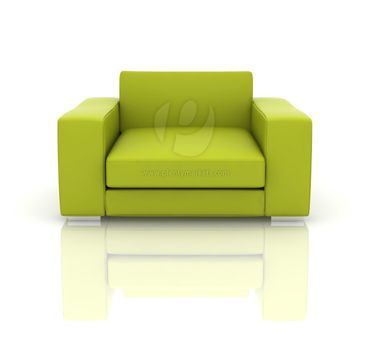 Moderner Ledersessel »Seattle« grün