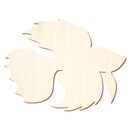 Basteln Deko Betta Fisch 3-50cm Breite Holz Zierfisch