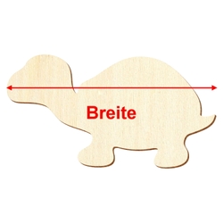 Holz Schildkröte Laserschnitt - Basteln Deko 20cm 3mm Stärke