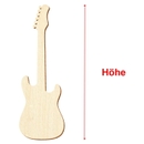 Deko Zuschnitte Größenauswahl Holz E-Gitarre