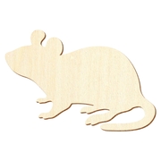 Holz Maus Figuren 9cm - 10er Set Zum Basteln & Dekorieren