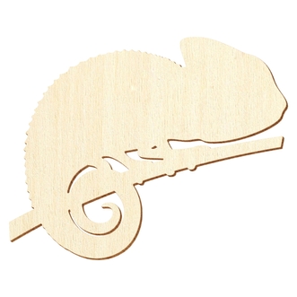 Holz Chamäleon Aus Sperrholz - 5-50cm Zum Basteln Und Bemalen