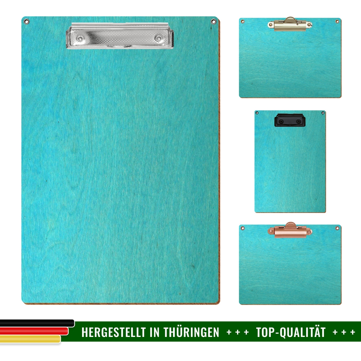  Paket B tic Holz Klemmbrett Standardform T rkis F r A3 A4 A5 A6 