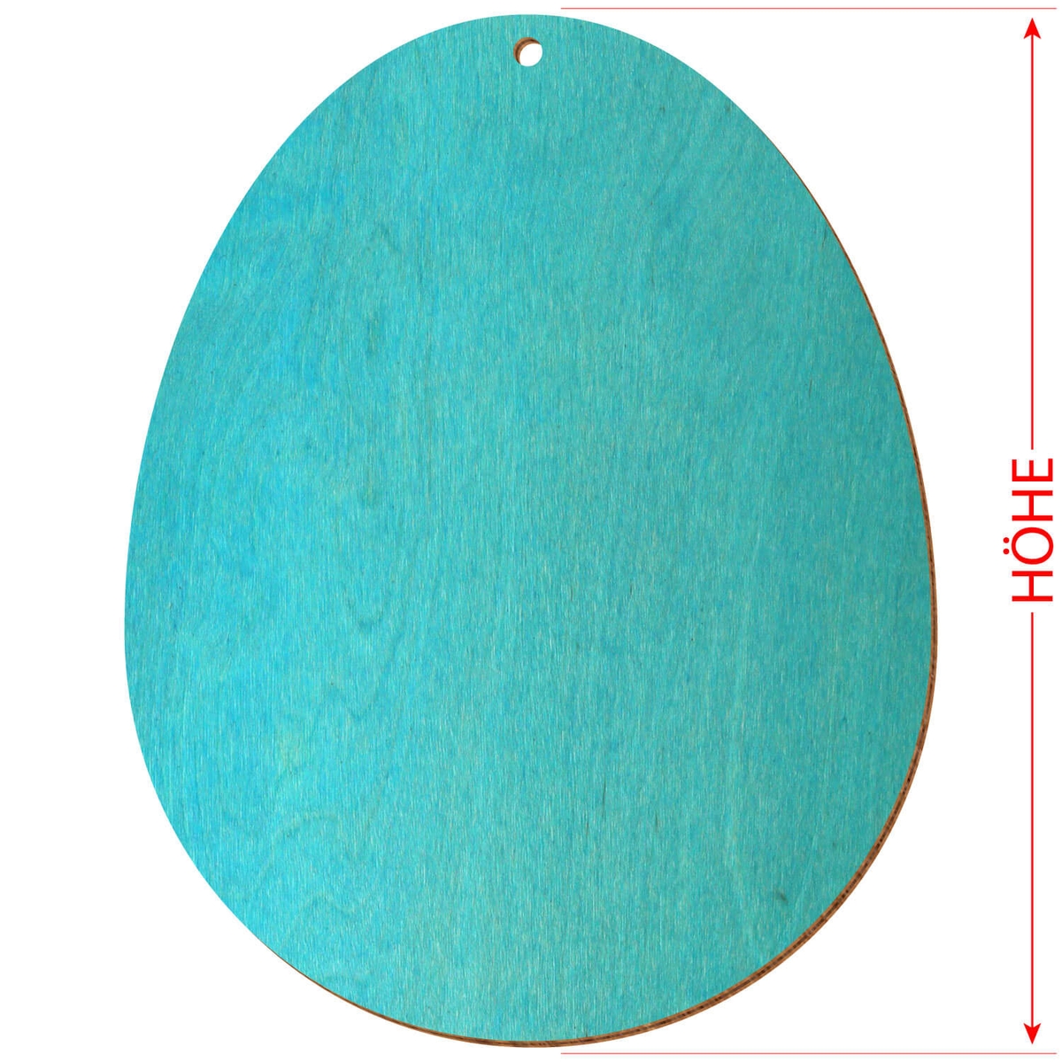 T rkisfarbene Holz Ostereier Beidseitig Lackiert Mit Loch 3 50 Cm 