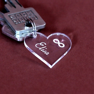 Bütic Plexiglas Infinity-Anhänger Mit Gravur - Puzzle Form Für Paare