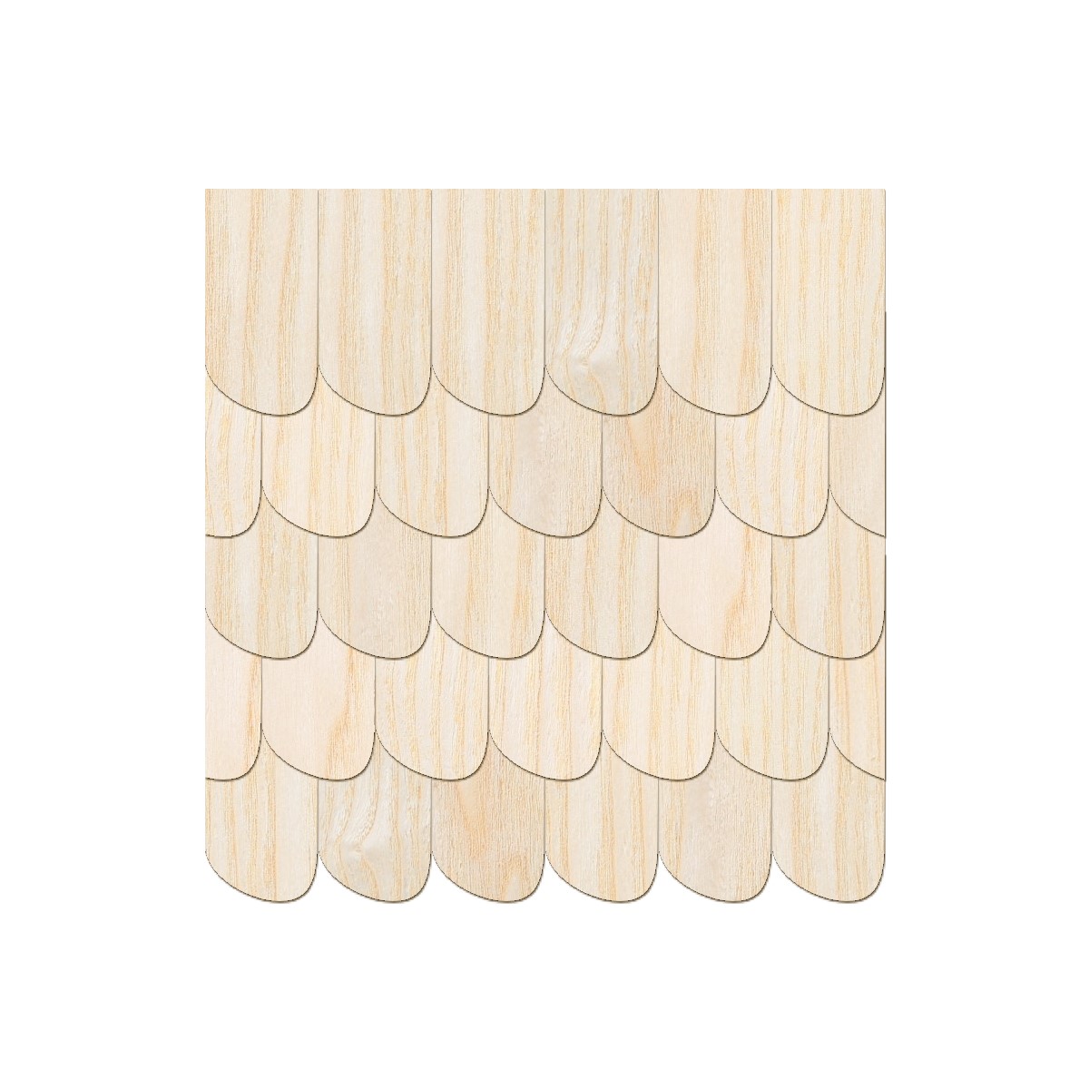Schindelgr/ö/ße:40mm x 20mm Pack mit:100 St/ück Furnier Schindeln Holzschindeln Biberschwanz Kirsche