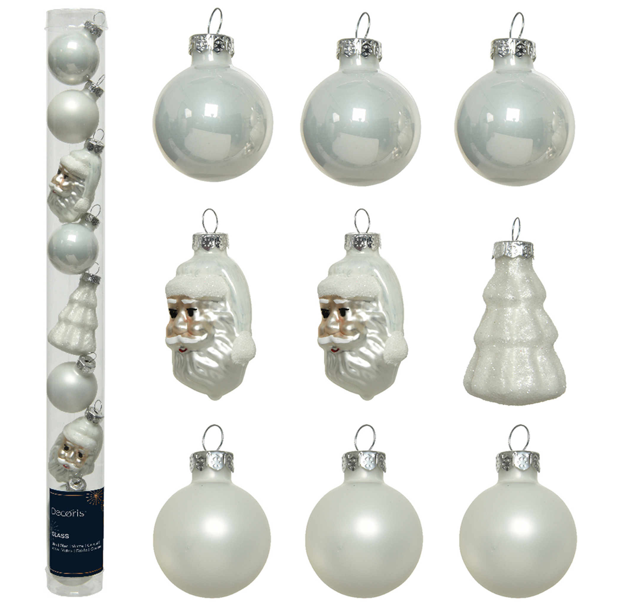 Zecnaud 3-tlg. Mini Glas Weihnachtsbäume - Kristall Deko Für Tisch & Fenster