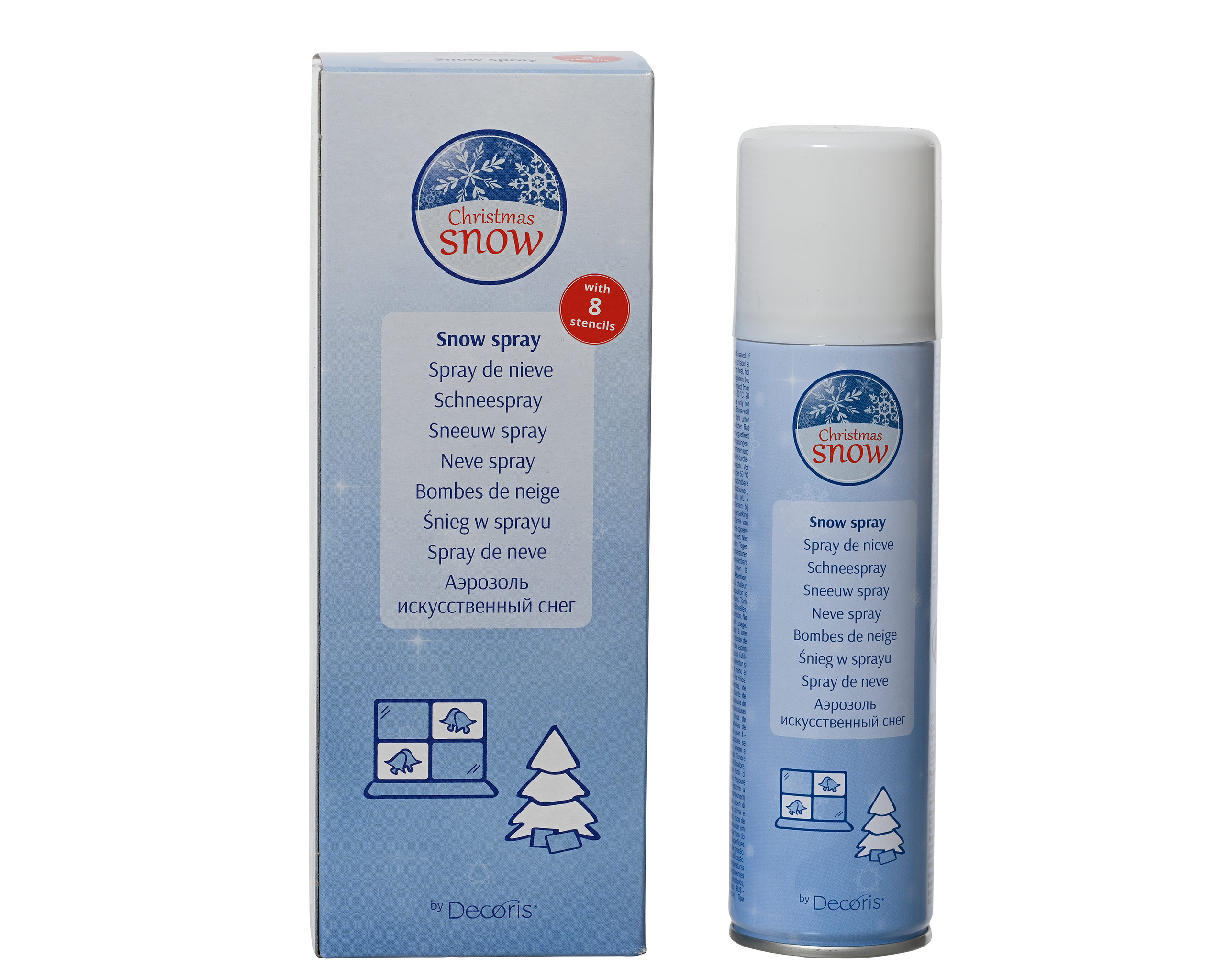 Schneespray 150ml + 8 Schablonen | Kreativmarkt Butterfly