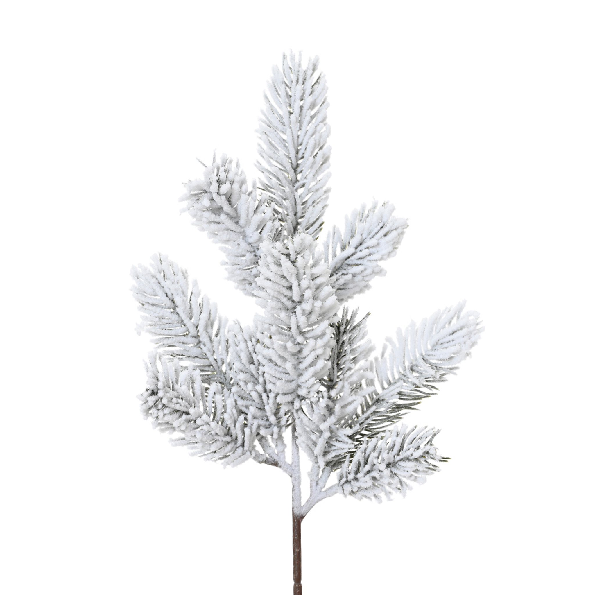 Tannenzweig mit Schnee 35cm PE Spritzguss knstlich grn / wei |  Kreativmarkt Butterfly