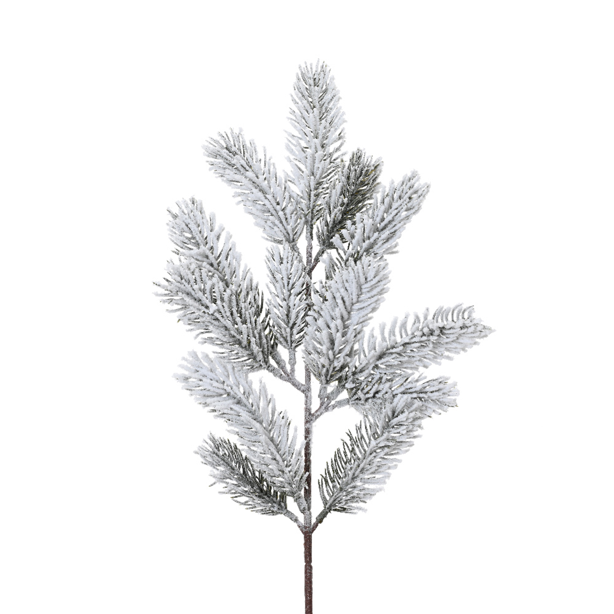 Tannenzweig mit Schnee 50cm PE Spritzguss knstlich grn / wei, |  Kreativmarkt Butterfly