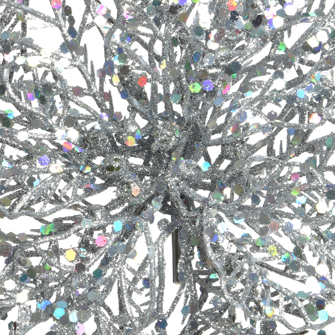 Weihnachtsstern - Kunststoff Blume auf Clip 23cm silber | Kreativmarkt  Butterfly