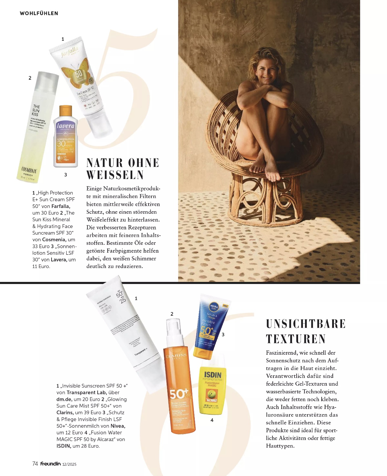 cosmenia presse Sonnencreme