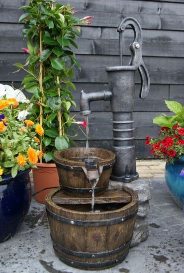 Ubbink Wasserspiel 3er Säulen Terracotta ID 124296