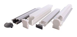 20 Reprofil Abdeckung Linse L-01-10 aus Kunststoff in klar mit 95/% Transmission