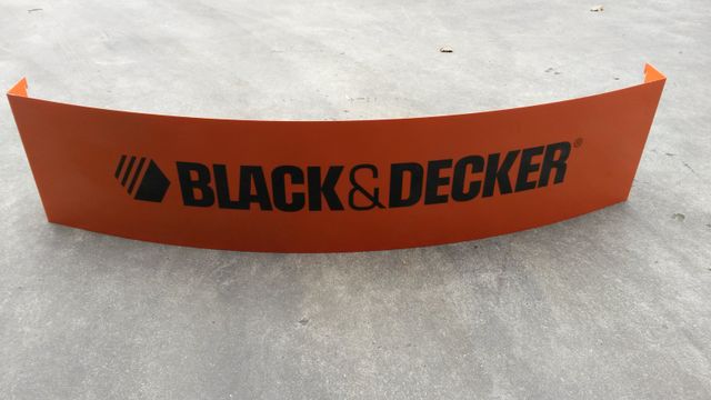Black & Decker Leuchtreklame Neonwerbung Werbeschild Tegometall
