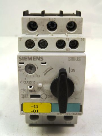 Siemens SIRIUS 3RV1021-1HA10 Indus.Sector Leistungsschutzschalter