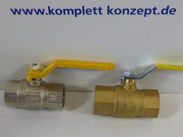IMT 1 1/2 Gasabsperr Kugelhan Messing Kugelventil DN25