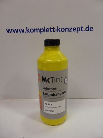 McTint Colorant Farbe Farbmischpaste PY 184 J405971K Abtönfarbe 1 Liter rapsgelb 