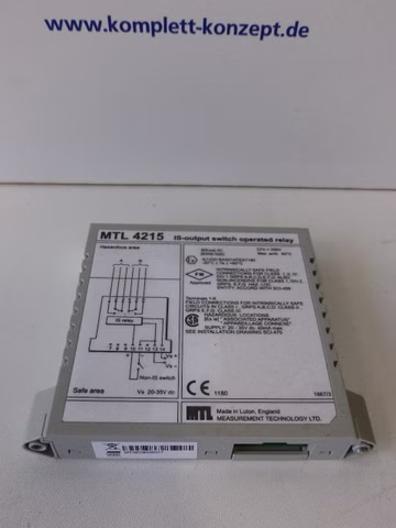 MTL4215 IS Output Switch Operated Relay