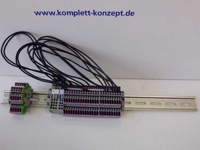 Wago Klemmleiste auf Hutschiene 8001-001/K180-1307/000-6200