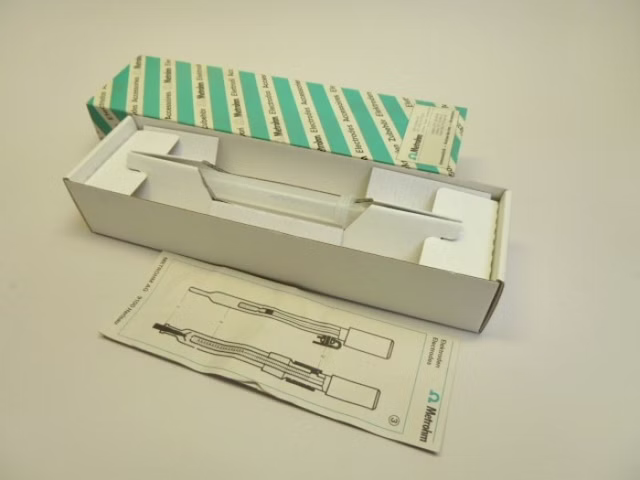 Metrohm 6.0726.100 Ag/AgCl Elektrode Referenzelektrode Ti-Bezugselektrode