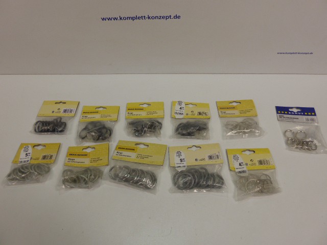 Posten Gardinenzubehör Gardinenringe Ringe Vorhangstange Gardinenringe