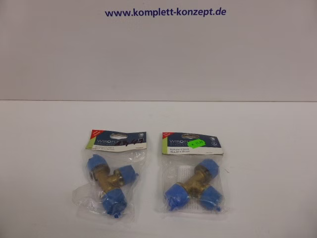 2 x Stück Wiroflex 26173 9 Reduzier T-Stück Stecksystem 20 x 16 x 20 mm