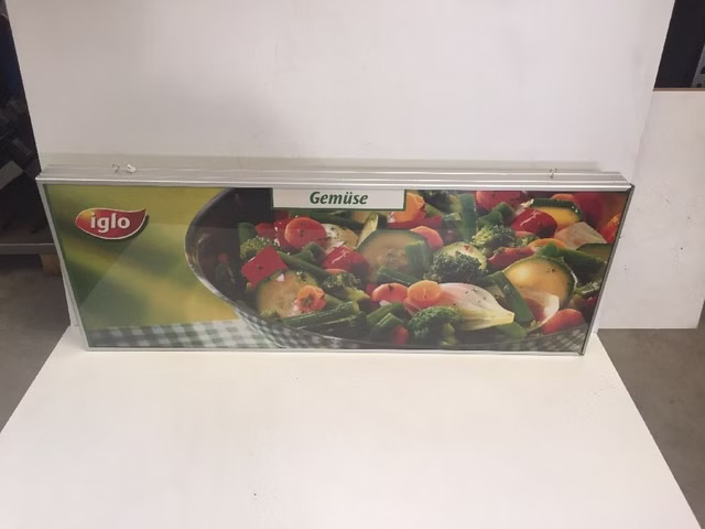 Alu Licht Elekr. Werbetafel Tafel Display Wechselrahmen Aufhänger Trautwein