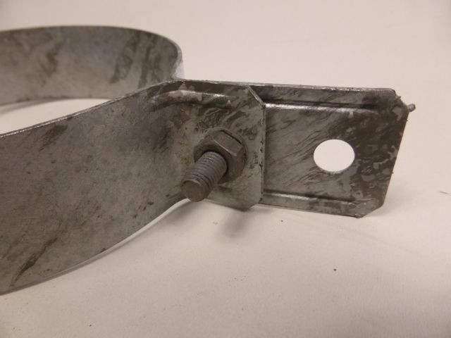 Dehn + Söhne Regenrohrschelle feuerverzinkt 120 mm DIN EN 62305-3 Blitzschutz