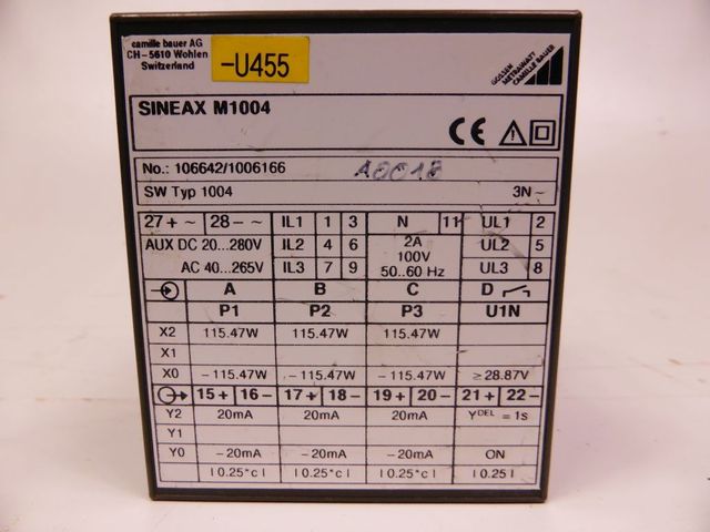 camille bauer Sineax M1004 Messumformer