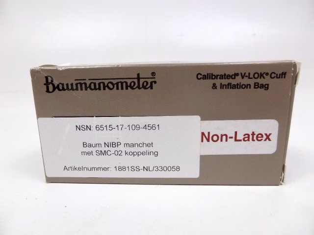 NEU Baumanometer Typ 1881 Blutdruckmanschetten Manschette V-Lok Child 18-26cm NO LATEX