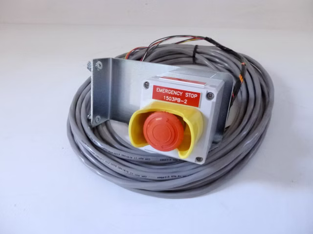 Not-Aus-Schalter Emergency Stop Button inkl. Halterung und Steuerleitung