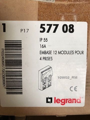 12x Legrand LE 57708 Modul 577 08 Einbaukasten IP55 Verteiler 16A  LE57708 