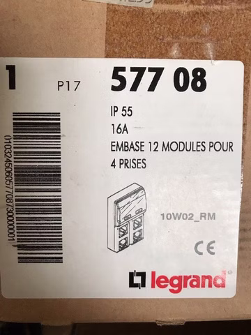 12x Legrand LE 57708 Modul 577 08 Einbaukasten IP55 Verteiler 16A LE57708