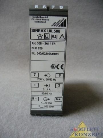 Camille Bauer SINEAX UIL508 508-3A11 Messumformer Wandler