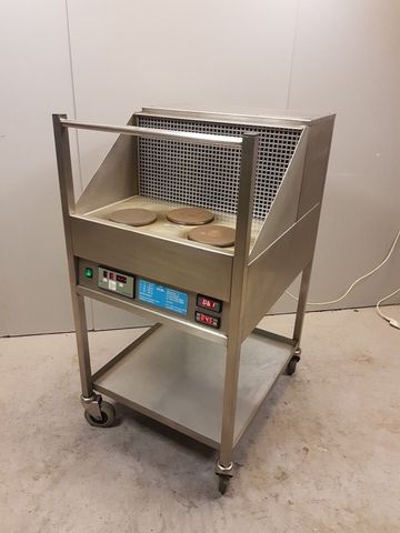 3 x Laborheizplatte mit Absaugung Elbanton Steuerung Heizplatte