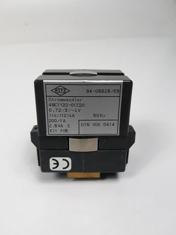 RITZ Stromwandler 4NC1122-0CC20 200/1A 2,5VA KI1 FS5 C11220CC20 50Hz