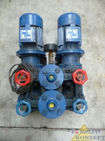 Allweiler Zwillingsaggregat ZAS 250 G8 Schraubenspindelpumpe Heizölpumpe Pumpe