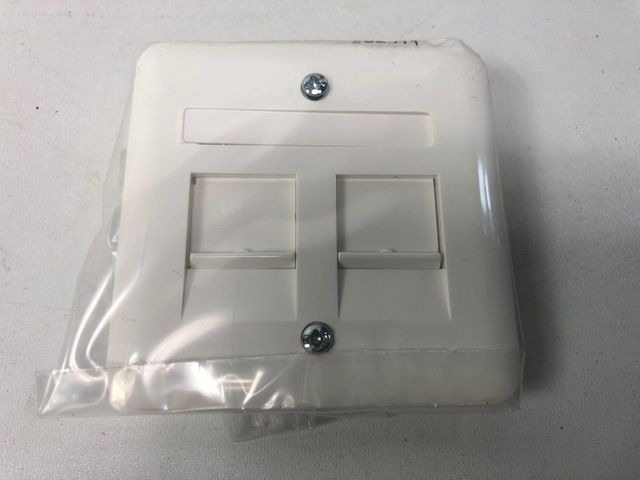 10x PEHA D 80.610.02 Zentralplatte Beschriftungsfeld 2 Verschluss-Schieber