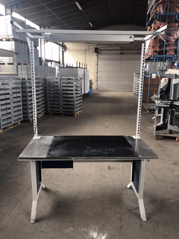 Workline Arbeitstisch Werkbank 220 x150 x75 cm Werktisch höhenverstellbar