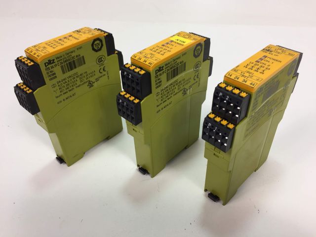 3x Pilz PZE X4.1PC  Kontakterweiterung block 787588 24-240VAC