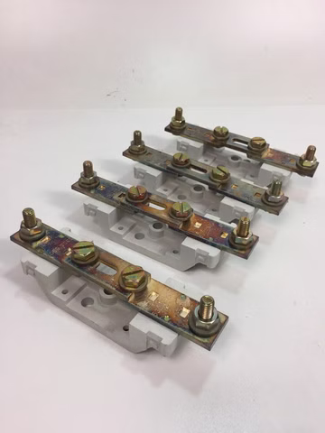 4x Wöhner Nullleiter 400A, Trennbar (03757) beidseitig Schraube M10 - NEU -