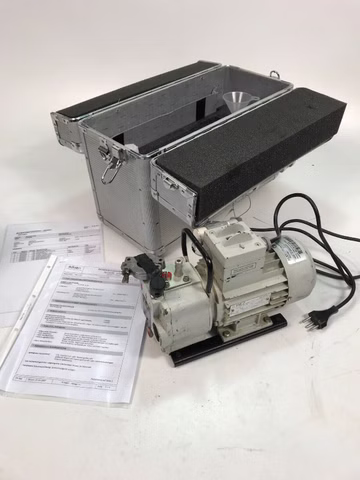 Leybold S1,5 Drehschieber-Vakuumpumpe mobile Pumpe im Koffer 80W 250ccm 1570rpm