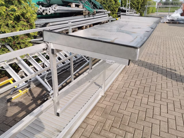 Mobiler Aluminium Arbeitstisch Einhängetisch Tisch 200x71cm